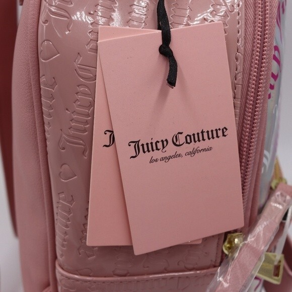 Juicy Couture Pink Holo Peek a Bow Mini Back Pack NWT main image 8